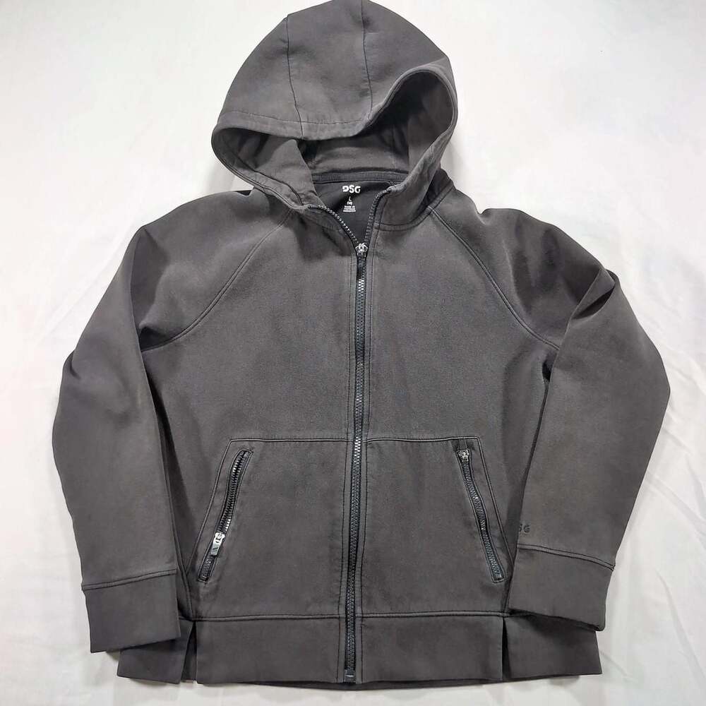 DSG Youth Zip Up Hoodie Dark Gray Size L 14 Athleisure